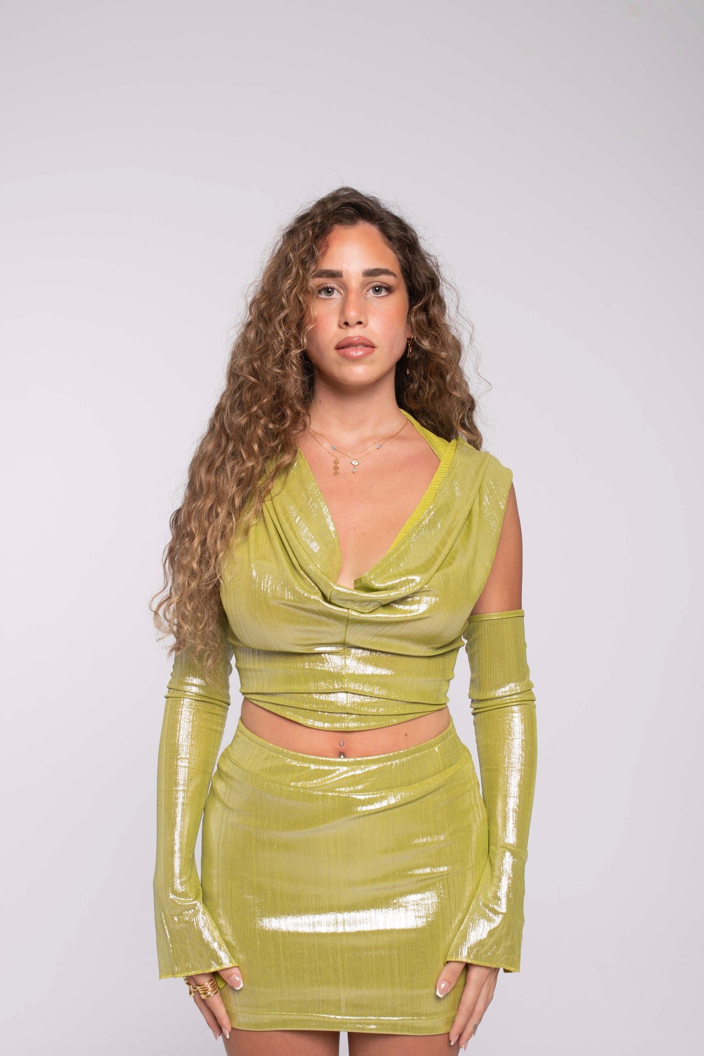 The Madonna Top in Apple